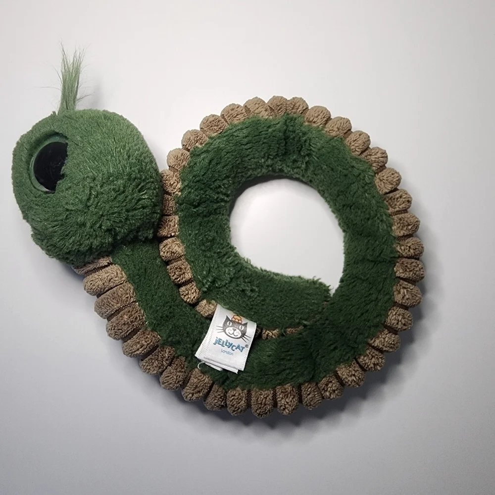 Jellycat Green Wiggly‎ Worm 12 Inches Long